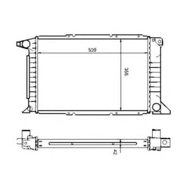 507374 NRF radiador refrigeración del motor