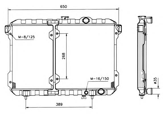 Radiador 503481 NRF