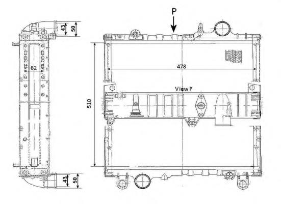 503341 NRF Refrigeración del motor