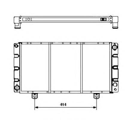 Radiador refrigeración del motor 504120 NRF