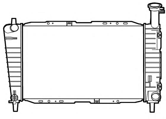 Radiador refrigeración del motor 50317 NRF