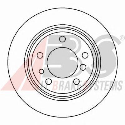 15872 ABS disco de freno trasero