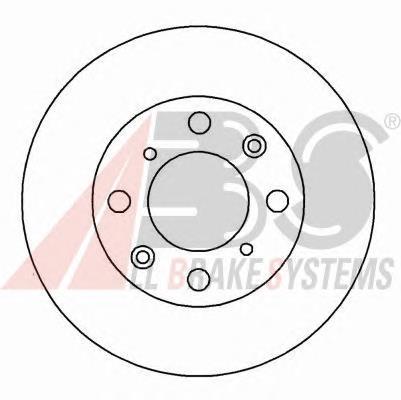 Disco de freno trasero 16147 ABS