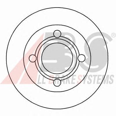 Disco de freno trasero 16068 ABS