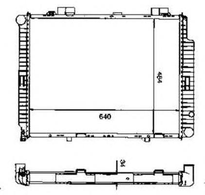 Radiador refrigeración del motor 58099 NRF