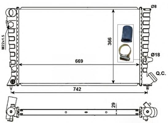 Radiador 58101 NRF