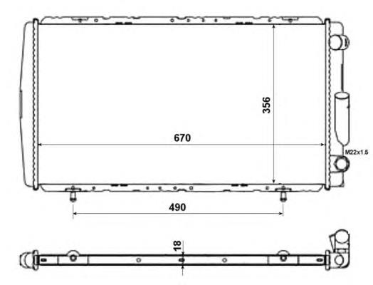 58111 NRF Refrigeración del motor