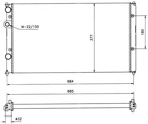 Radiador 58093 NRF