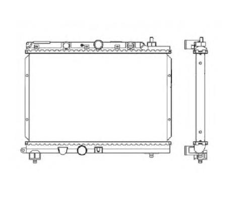 Radiador refrigeración del motor 55305 NRF