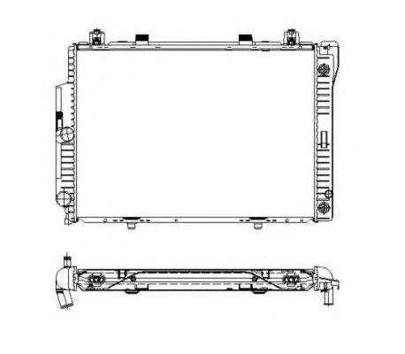 55315 NRF radiador refrigeración del motor