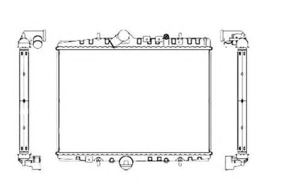 Radiador refrigeración del motor 55346 NRF