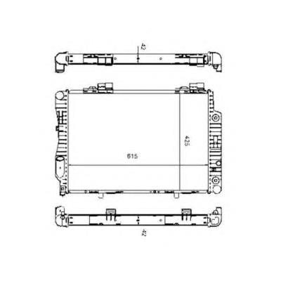 Radiador refrigeración del motor 55345 NRF