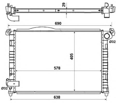 Radiador 55338 NRF