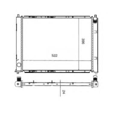 Radiador refrigeración del motor 55339 NRF