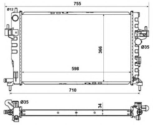 Comprar 58282 NRF Radiador de auto