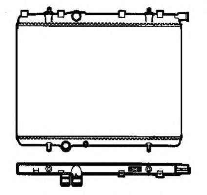 Radiador refrigeración del motor 58299 NRF