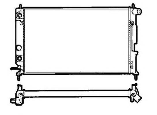 Radiador refrigeración del motor 58291 NRF