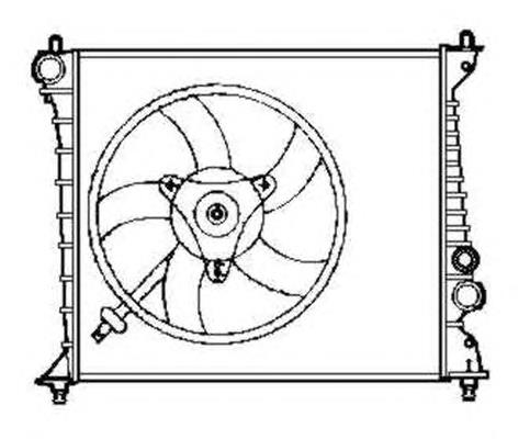 Radiador refrigeración del motor 58257 NRF
