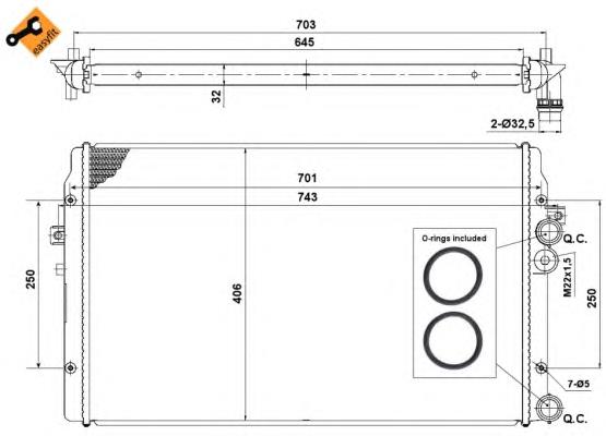 58334 NRF Refrigeración del motor