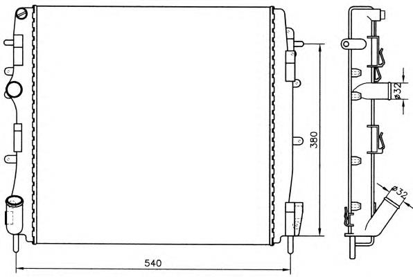 Comprar 58316 NRF Radiador de auto
