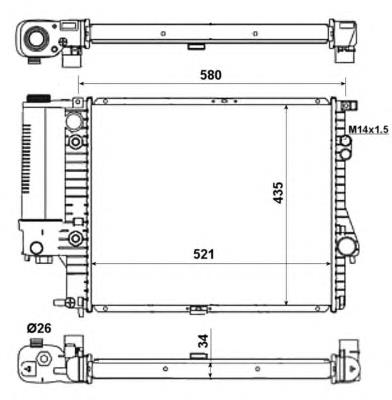 Comprar 58165 NRF Radiador de auto