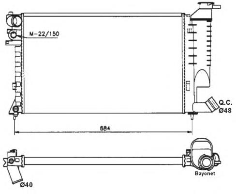 Radiador 58183 NRF
