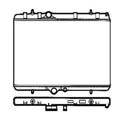 58181 NRF radiador refrigeración del motor