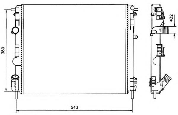Comprar 58148 NRF Radiador de auto