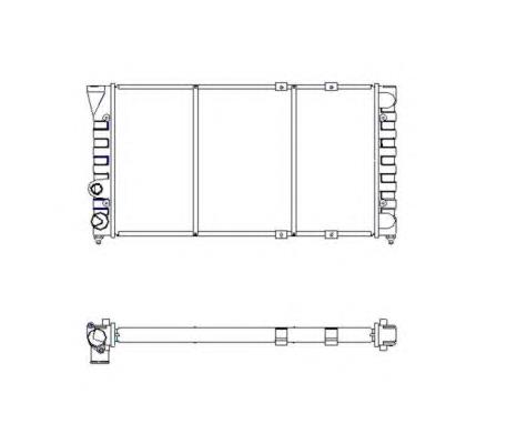 Radiador refrigeración del motor 58137 NRF