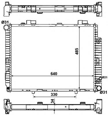 58159 NRF Refrigeración del motor