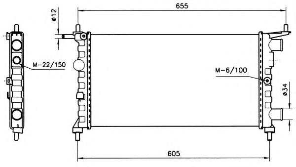 Comprar 58155 NRF Radiador de auto