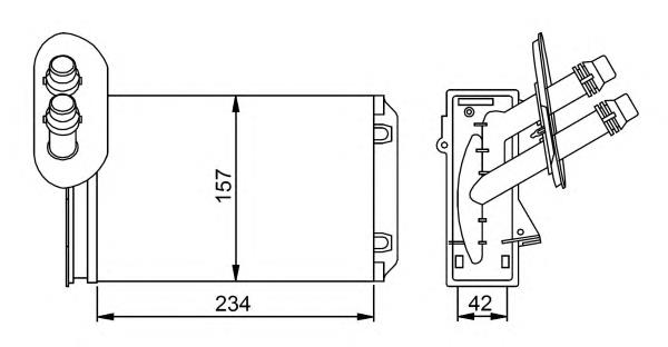 Radiador de calefacción NRF 58223 precio, desde 18,49 EUR