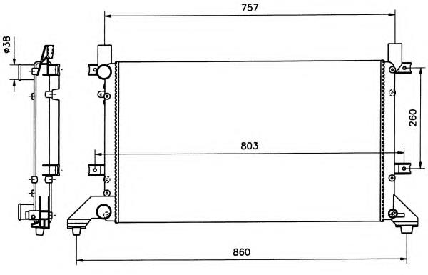 Radiador 58240 NRF