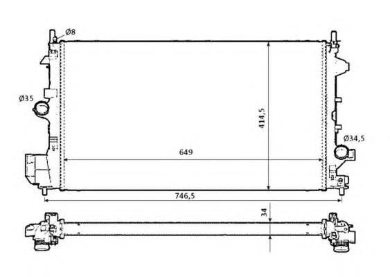 Comprar 58204 NRF Radiador de auto
