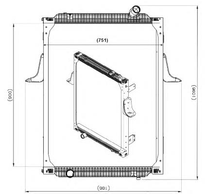 Radiador refrigeración del motor 539700 NRF