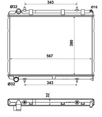 Radiador 53973 NRF