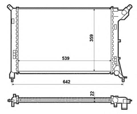 Radiador 53969 NRF