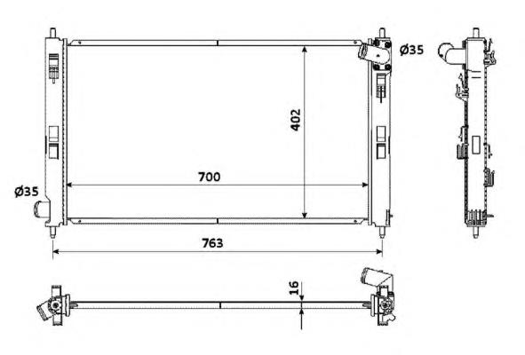 Radiador 53906 NRF