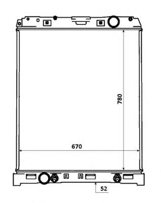 53883 NRF radiador calefacción