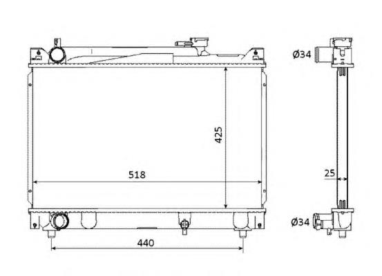 Comprar 53882 NRF Radiador de auto