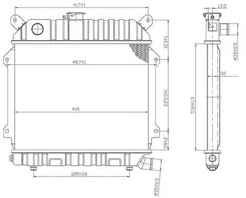 Radiador para BMW 3 E21