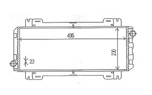 54613 NRF radiador refrigeración del motor