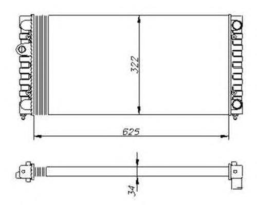 54664 NRF Refrigeración del motor