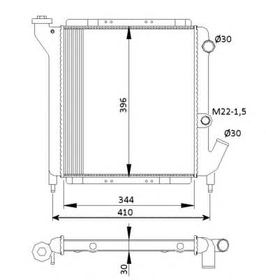Comprar 54641 NRF Radiador de auto