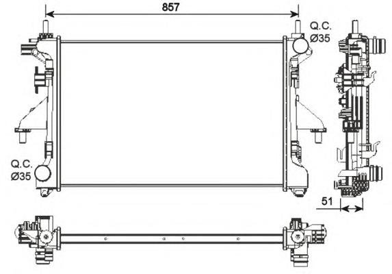 Comprar 54203 NRF Radiador de auto