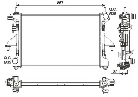 Radiador 54202 NRF