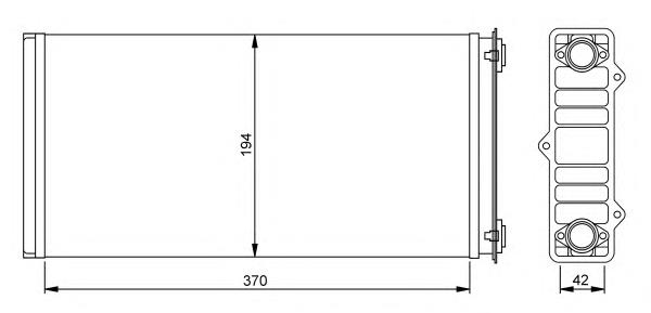 54254 NRF Radiador interior