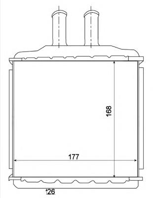 Radiador calefacción 54270 NRF