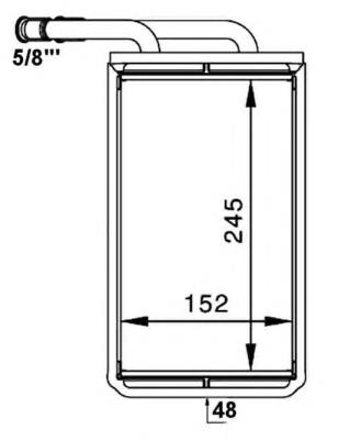 Radiador de calefacción NRF 54234 precio, desde 46,31 EUR