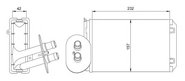 Comprar 54247 NRF Radiador calefacción